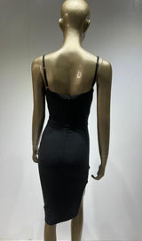 STRAP BACKLESS MINI DRESS IN BLACK Dresses styleofcb 