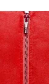 NYLA RED SATIN CORSET DRESS WITH CRYSTALS Dresses styleofcb 