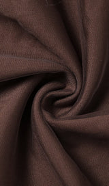 MESH TWISTED DRESS IN BROWN styleofcb 