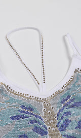 DIAMOND BANDAGE MINI DRESS IN WHITE Dresses styleofcb 