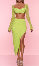 PEARL LONE SLEEVE TWO PIECE DRESS Dresses styleofcb 