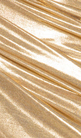 ONE SHOULDER RUCHED MINI DRESS IN GOLD Dresses styleofcb 