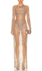 SEQUIN LACE PERSPECTIVE DRESS IN PINK DRESS styleofcb 