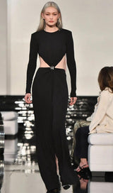 LONG SLEEVES JUMPSUIT IN BLACK Dresses styleofcb 