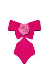 ROSE FLOWER ONE-PIECE SWIMSUIT styleofcb 