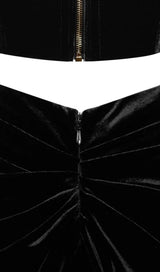 LACE STRAPLESS MAXI DRESS IN BLACK styleofcb 