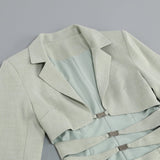 CUT OUT JACKET DRESS IN MINT GREEN DRESS styleofcb 