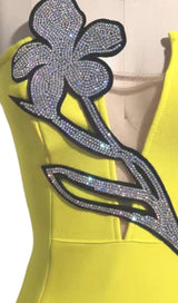 CRYSTAL FLOWER MINI DRESS Dresses styleofcb 