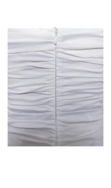 BUBBLE SLEEVE MINI DRESS IN WHITE Dresses styleofcb 