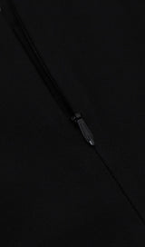 HALTER ONE SHOULDER MIDI DRESS IN BLACK Dresses styleofcb 