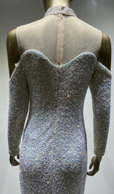 SEQUIN MINI DRESS IN SILVER Dresses styleofcb 