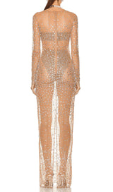 SEQUIN LACE PERSPECTIVE DRESS IN PINK DRESS styleofcb 