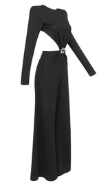 LONG SLEEVES JUMPSUIT IN BLACK Dresses styleofcb 