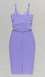 BANDAGE STRAPPY WAIST-TIGHTENING MIDI DRESS styleofcb 