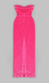 STRAPLESS MAXI DRESSES IN PINK DRESSES styleofcb 