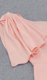 ONE SHOULDER BODYCON MIDI DRESS IN PINK Dresses styleofcb 