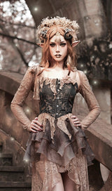 RUSSET GOTHIC LOLITA LACE BOLERO sis label 