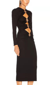 BANDAGE MIDI DRESS IN BLACK Dresses styleofcb 