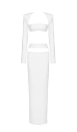 WHITE TWO PIECES BANDAGE SET styleofcb 