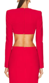 RED TWO PIECES BANDAGE SET styleofcb 