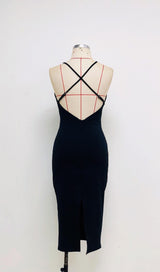 BANDAGE CUT OUT MIDI DRESS IN BLACK Dresses styleofcb 