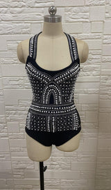 PEARL BODYCON BANDAGE BODYSUIT Clothing styleofcb 