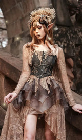 RUSSET GOTHIC LOLITA LACE BOLERO sis label 