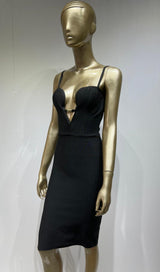 STRAP BACKLESS MINI DRESS IN BLACK Dresses styleofcb 