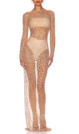 SEQUIN LACE PERSPECTIVE DRESS IN PINK DRESS styleofcb 