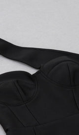 ONE SHOULDER MIDI DRESS IN BLACK Dresses styleofcb 