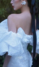 STRAPLESS BUBBLE BACKLESS MAXI DRESS Dresses styleofcb 