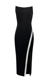 SLEEVELESS BODYCON MIDI DRESS IN BLACK Dresses styleofcb 