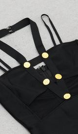 HALTER MESH MIDI DRESS IN BLACK DRESS styleofcb 