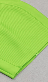 CUT OUT BODYCON MINI DRESS IN LIME DRESS styleofcb 