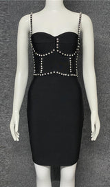 DIAMANTE BANDAGE MINI DRESS Dresses styleofcb 