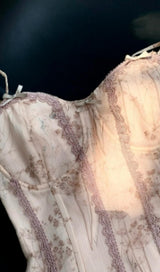 BANDAGE SATIN LACE MIDI DRESS Dresses styleofcb 