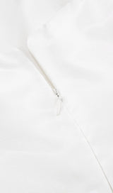 STRAPLESS BOWKNOT MINI DRESS IN WHITE Oh CICI 