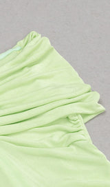 FLORA SLEEVELESS BANGAGE MAXI DRESS IN OLIVE GREEN DRESS styleofcb 