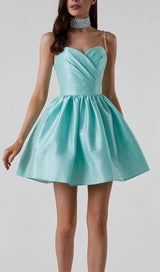DIAMOND SUSPENDER DRESS IN MINT GREEN styleofcb 