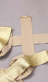 FRENCH CHAMPAGNE GOLD DRESS styleofcb 