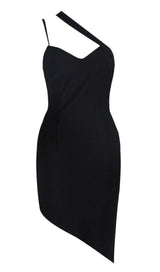 SHOULDER STRAPS MINI DRESS IN BLACK Dresses styleofcb XS BLACK 