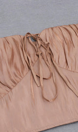 LONG SLEEVES RUCHED TWO PIECE SET Clothing styleofcb 