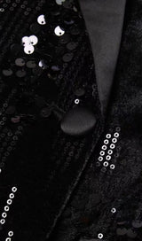 BLACK SUIT SEQUINS styleofcb 