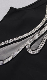 CUT OUT CRYSTAL MINI DRESS Dresses styleofcb 