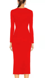 BANDAGE MIDI DRESS IN RED Dresses styleofcb 