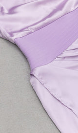 ONE SHOULDER SATIN MIDI DRESS IN LILAC DRESS styleofcb 