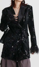 BLACK SUIT SEQUINS styleofcb 