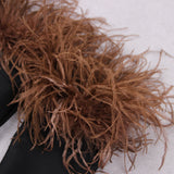 FEATHER OFF THE SHOULDER MIDI DRESS Dresses styleofcb 