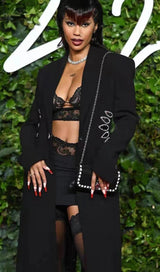 TWO-PIECE LACE BANDAGE MINI DRESS IN BLACK Dresses styleofcb 