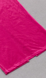 LONG SLEEVED SHEATH DRESS IN ROSE RED DRESSES styleofcb 